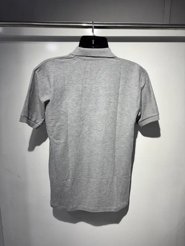 Grey_Melange_Cotton_Polo_T_Shirt_For_Men