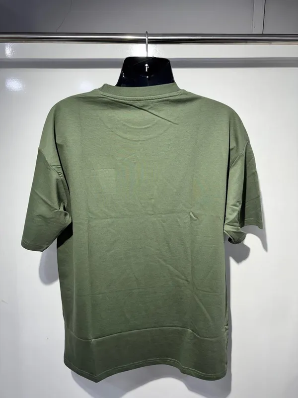 Oversized_Olive_Green_Cotton_T_Shirt_For_Men