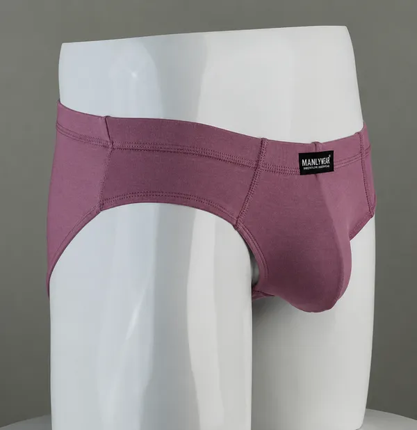 Mauve_Cotton_Spandex_Regular_Fit_Brief_For_Men