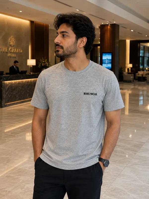 Grey_Melange_Cotton_Round_Neck_T_Shirt_For_Men