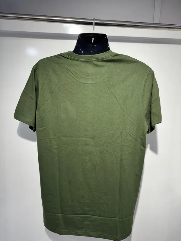 Olive_Green_Cotton_Round_Neck_T_Shirt_For_Men