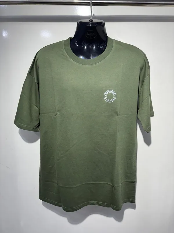 Oversized_Olive_Green_Cotton_T_Shirt_For_Men