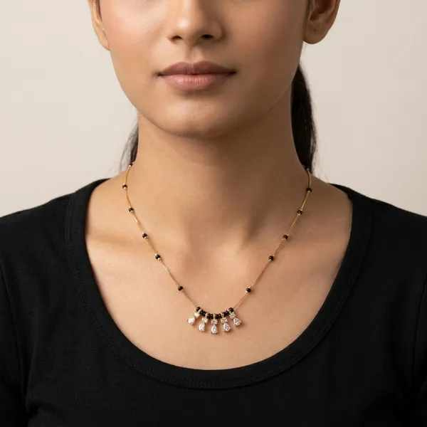 Multicolor_Bead_Pendant_Delicate_Necklace_For_Women