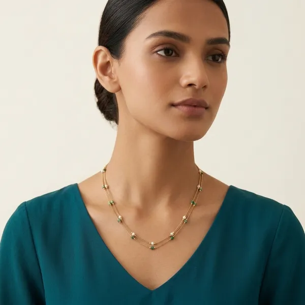 Multicolor_Bead_Layered_Pearl_Necklace_For_Women