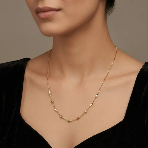 Multicolor_Beaded_Delicate_Necklace_For_Women