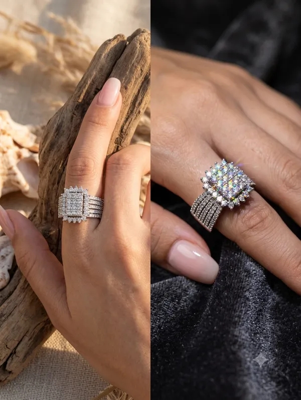 Silver_Square_Rhinestone_Embellished_Statement_Ring_For_Women