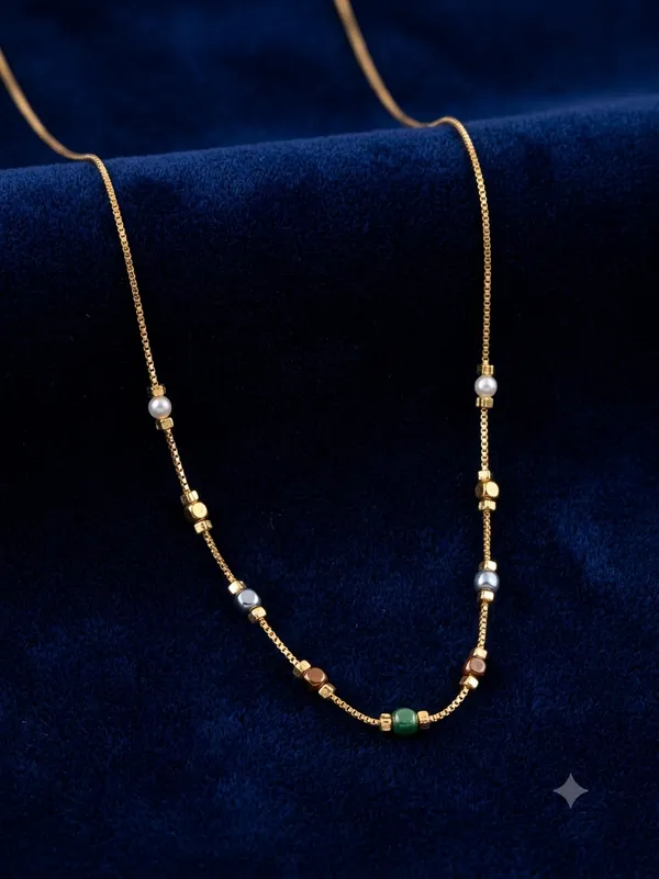 Multicolor_Beaded_Delicate_Necklace_For_Women