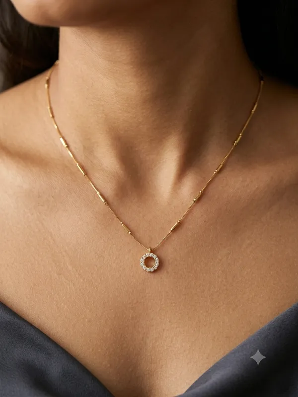Multicolor_Open_Circular_Pendant_Chain_Necklace_For_Women