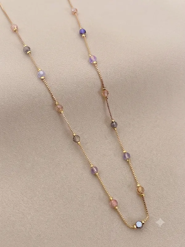 Multicolor_Beaded_Delicate_Necklace_For_Women