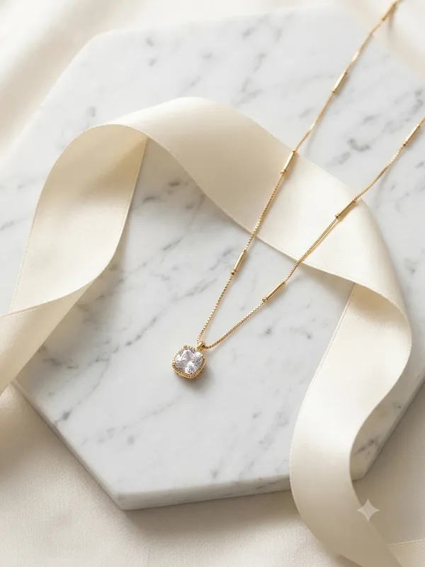 Premium_Zirconia_Pendant_Chain_Necklace_For_Women