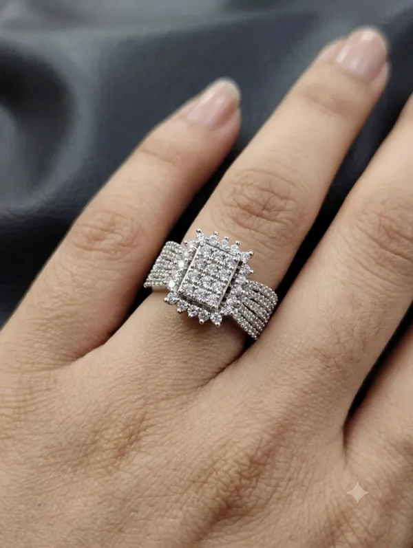 Silver_Square_Rhinestone_Embellished_Statement_Ring_For_Women
