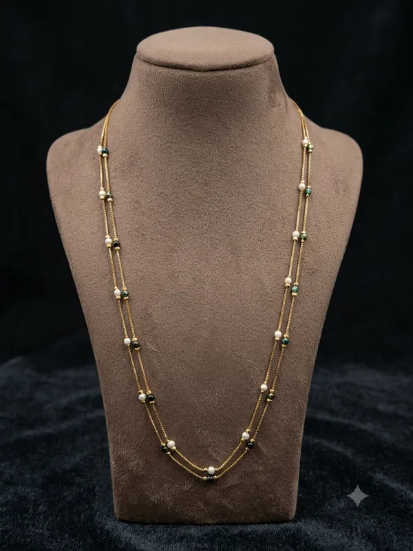 Multicolor_Bead_Layered_Pearl_Necklace_For_Women
