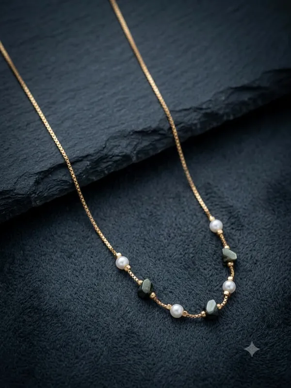 Multicolor_Pearl_Faceted_Bead_Delicate_Necklace_For_Women