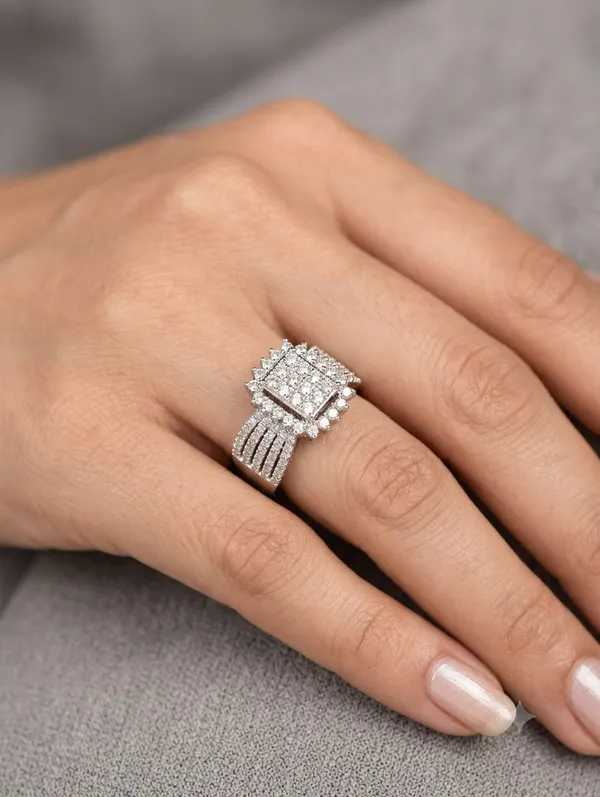 Silver_Square_Rhinestone_Embellished_Statement_Ring_For_Women