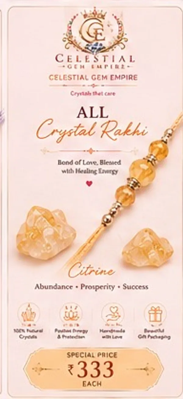 Gold_Citrine_Crystal_Rakhi_For_Unisex