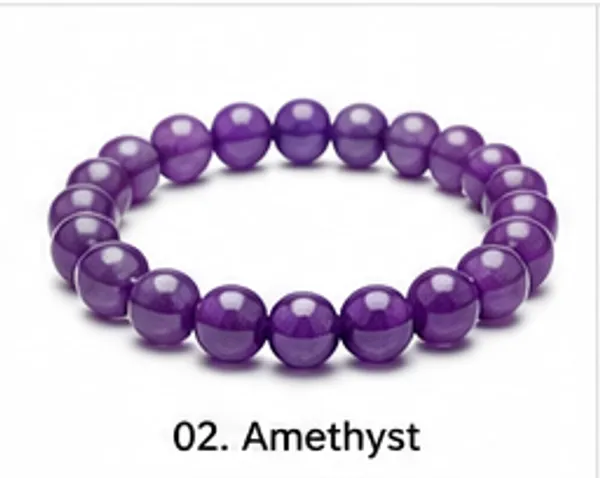 Purple_Amethyst_Beaded_Bracelet_For_Unisex