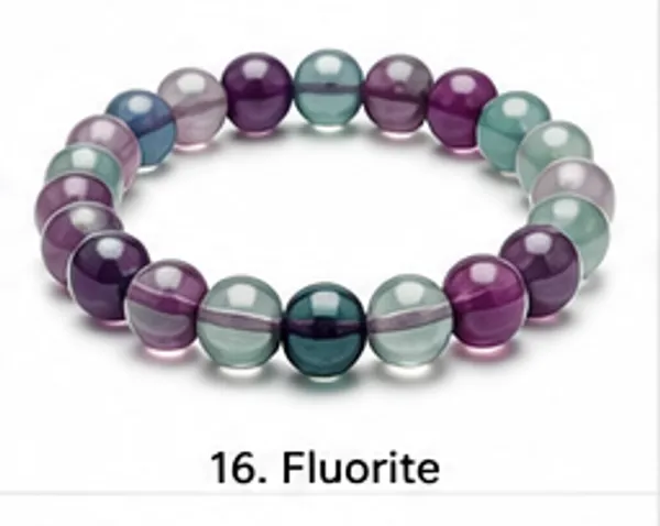 Multicolour_Fluorite_Beaded_Bracelet_For_Unisex