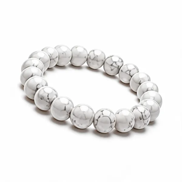 White_Peach_Moonstone_Beaded_Bracelet_For_Unisex