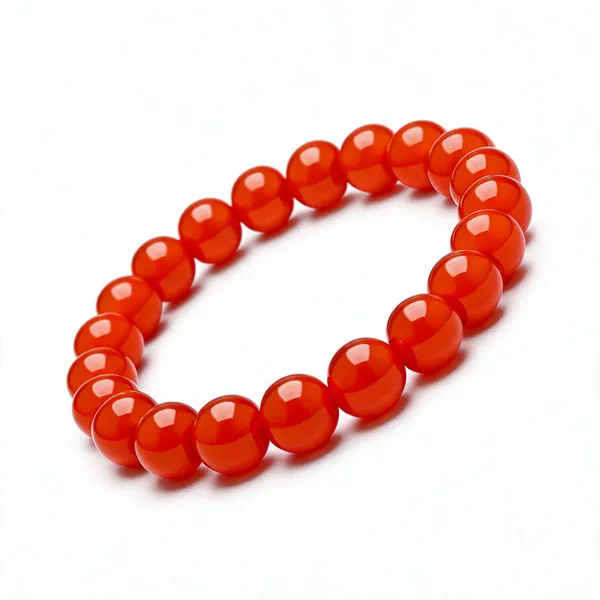 Red_Carnelian_Beaded_Bracelet_For_Unisex