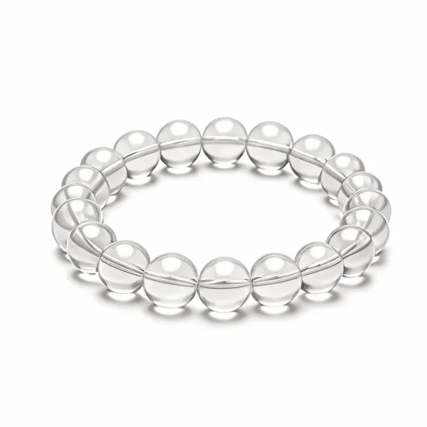 Clear_Quartz_Beaded_Bracelet_For_Unisex
