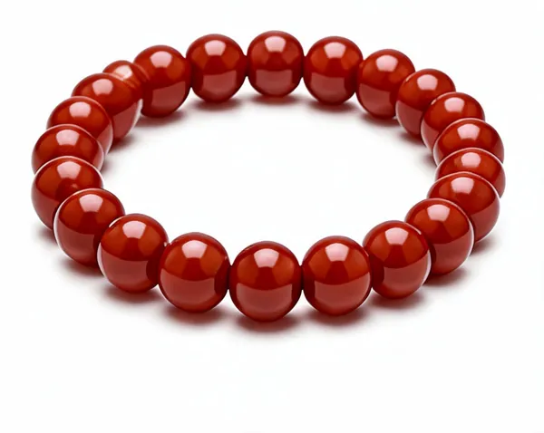 Red_Brown_Moss_Agate_Beaded_Bracelet_For_Unisex
