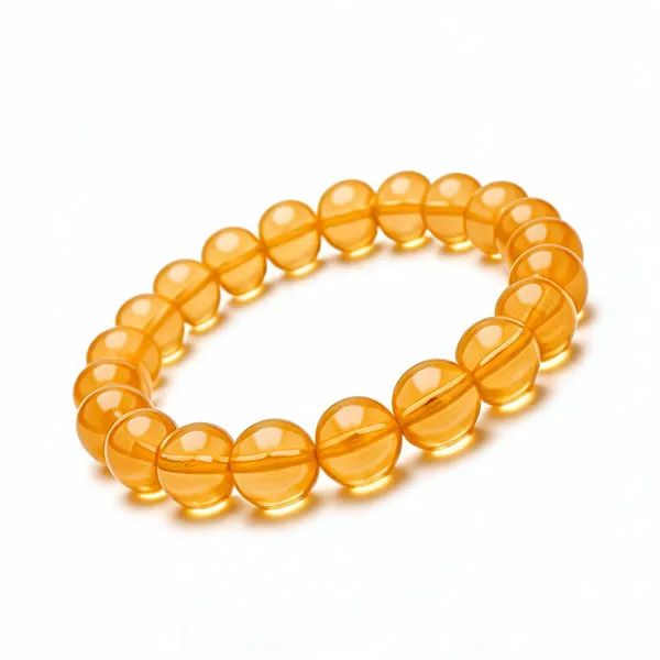 Yellow_Citrine_Gemstone_Beaded_Bracelet_For_Unisex