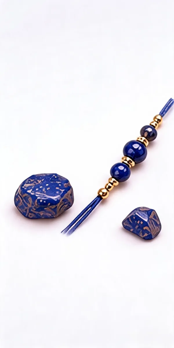 Blue_Lapis_Lazuli_Crystal_Beaded_Rakhi_For_Unisex