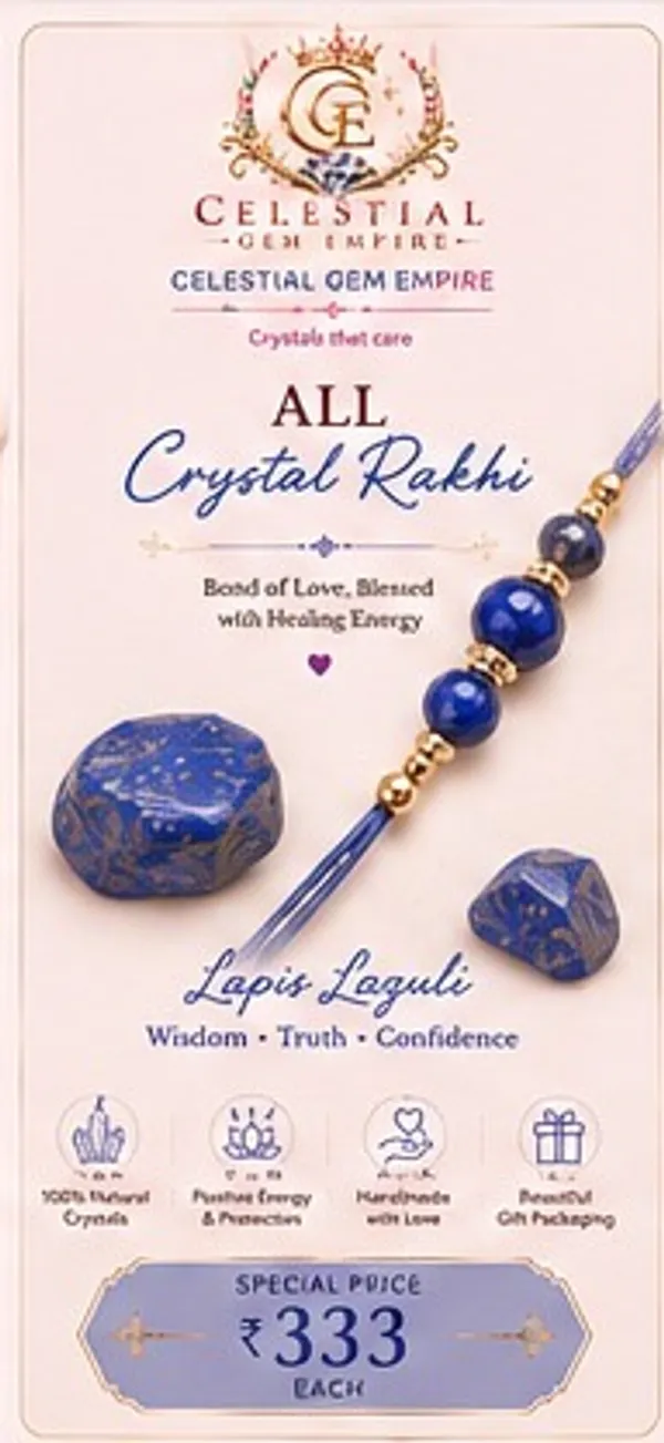 Blue_Lapis_Lazuli_Crystal_Beaded_Rakhi_For_Unisex