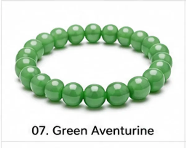 Green_Aventurine_Beaded_Bracelet_For_Unisex