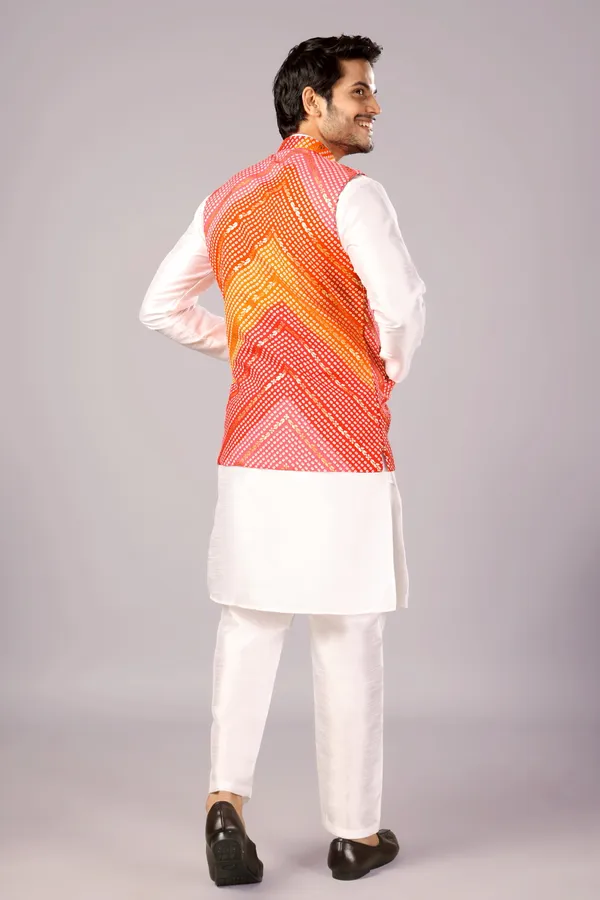 Bandhani_Koti_Red_And_Orange