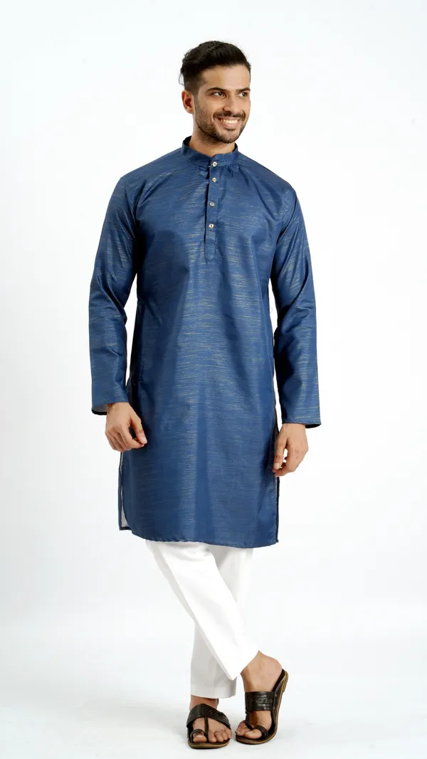 Blue_Zari_Work_Kurta_For_Men