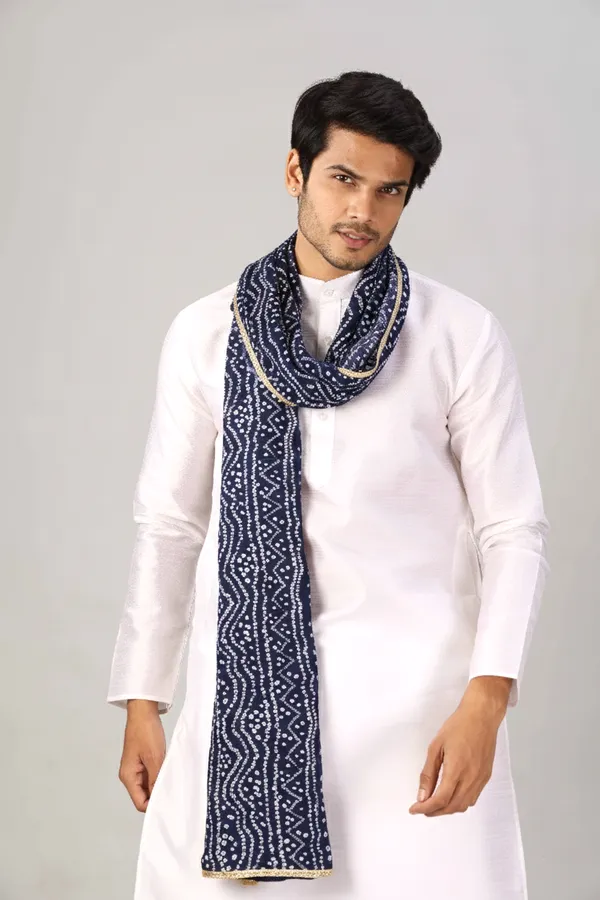 Dupatta_Navy
