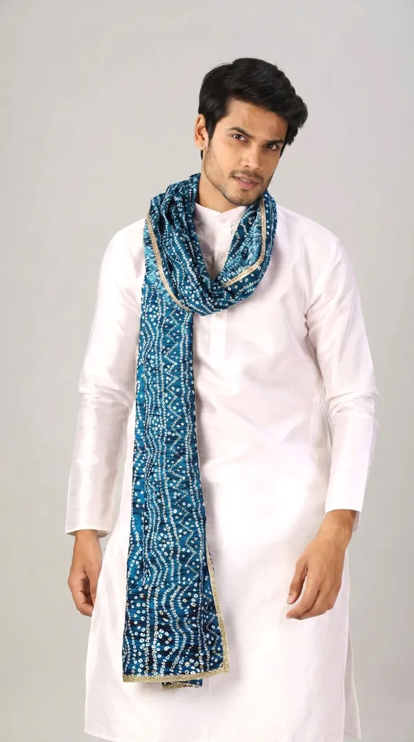 Dupatta_Petrol_Blue
