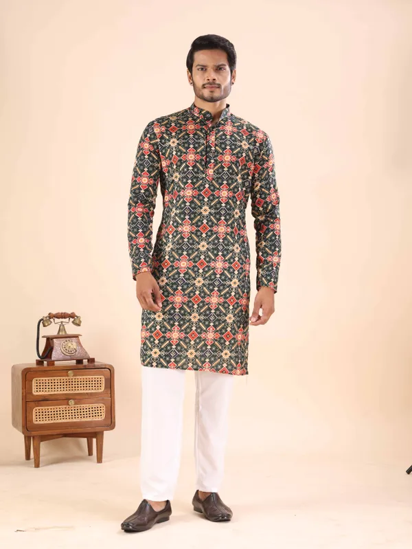 Green_Gujju_Kurta_For_Men