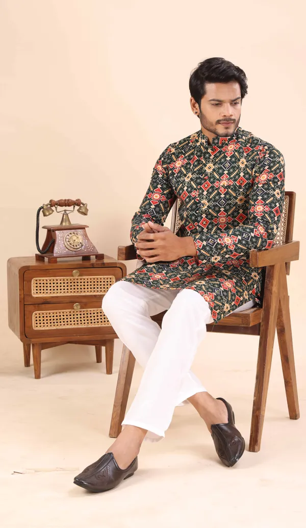 Green_Gujju_Kurta_For_Men