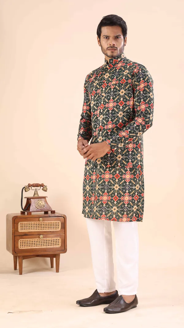 Green_Gujju_Kurta_For_Men