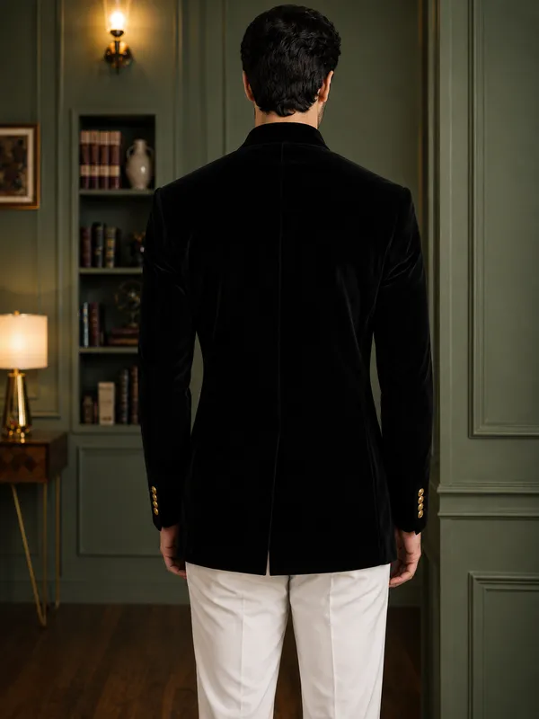 Jodhpuri_Viscose_Velvet_Black