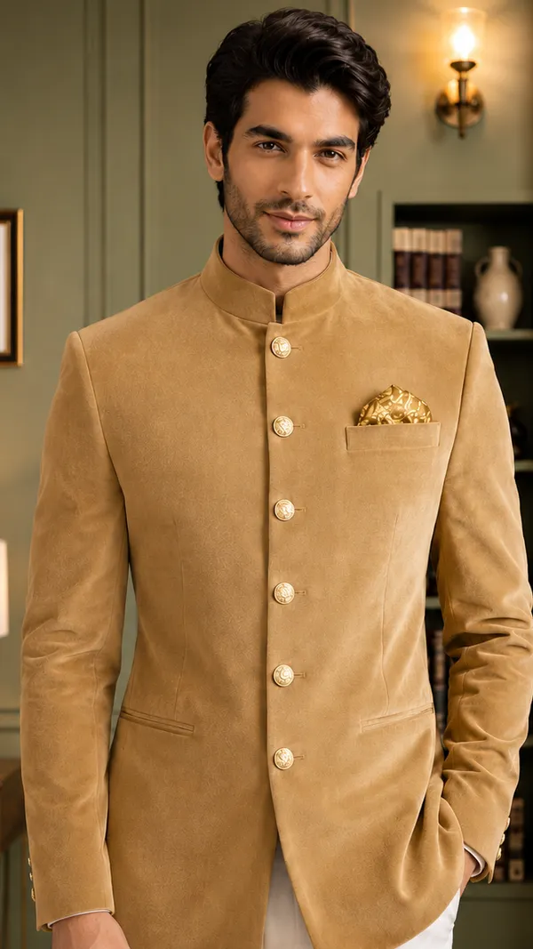 Jodhpuri_Viscose_Velvet_Chiku