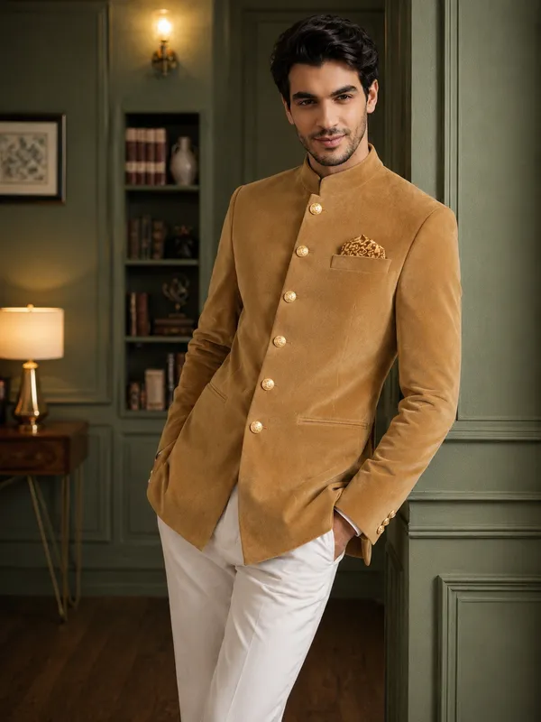Jodhpuri_Viscose_Velvet_Chiku