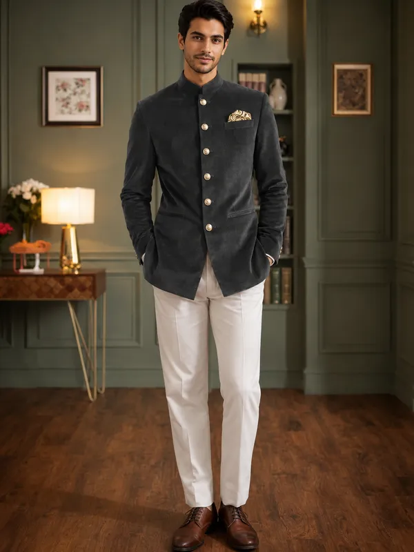 Jodhpuri_Viscose_Velvet_Grey