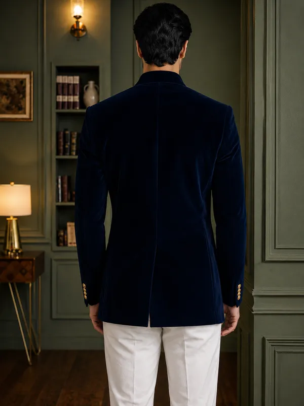 Jodhpuri_Viscose_Velvet_Navy_Blue
