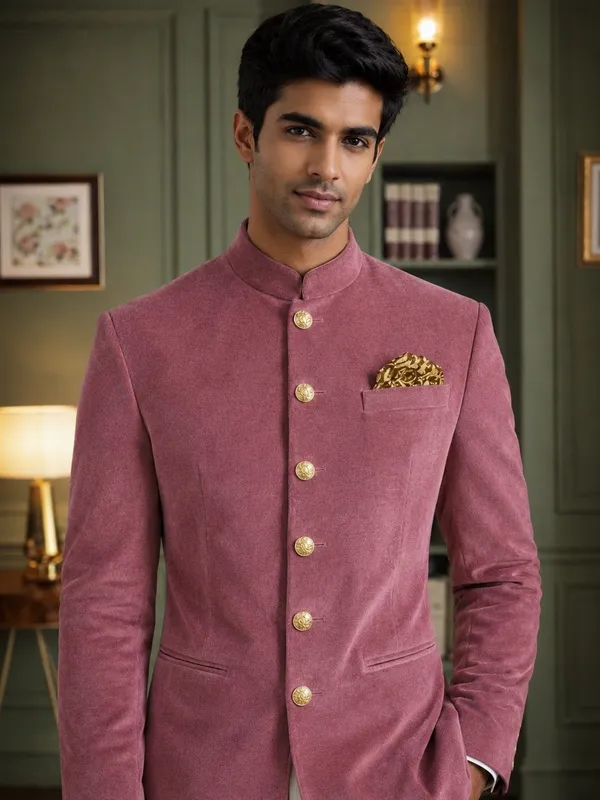 Jodhpuri_Viscose_Velvet_Pink_Onion