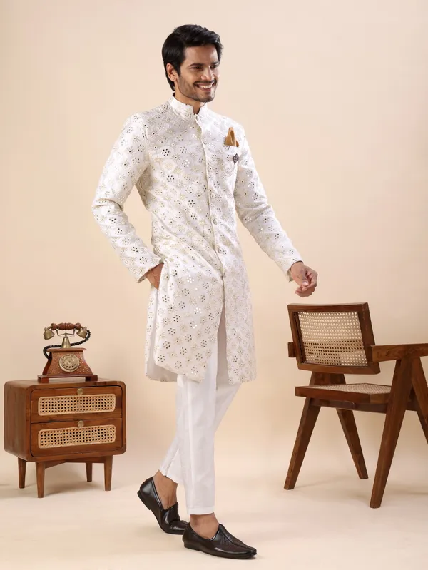 Lucknowi_Mirror_Work_Indo_Western_Kurta_Set