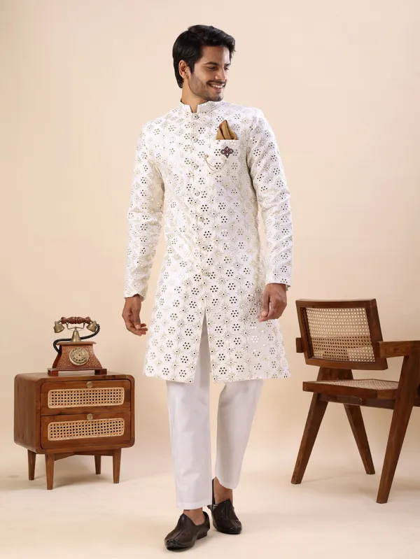 Lucknowi_Mirror_Work_Indo_Western_Kurta_Set