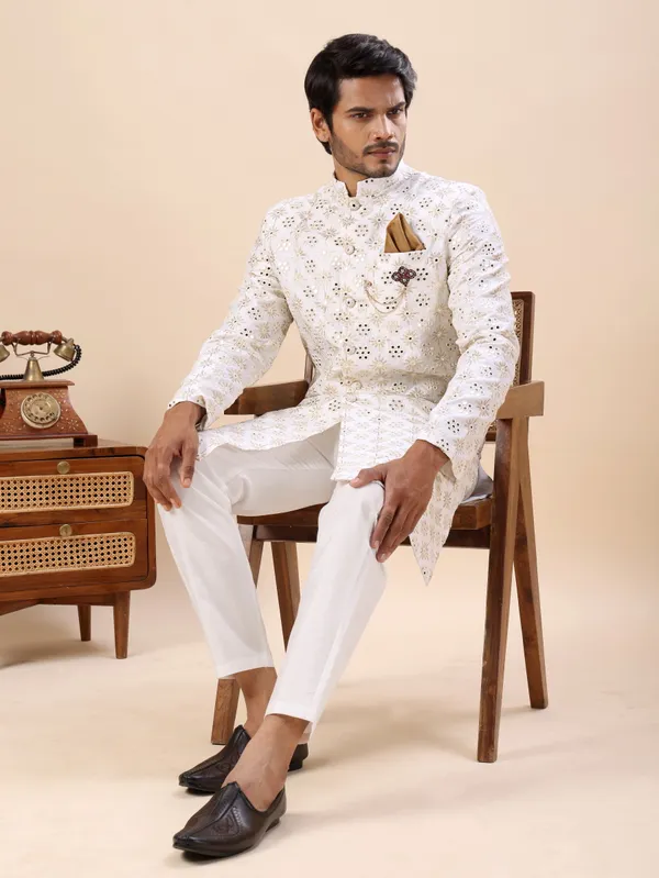 Lucknowi_Mirror_Work_Indo_Western_Kurta_Set