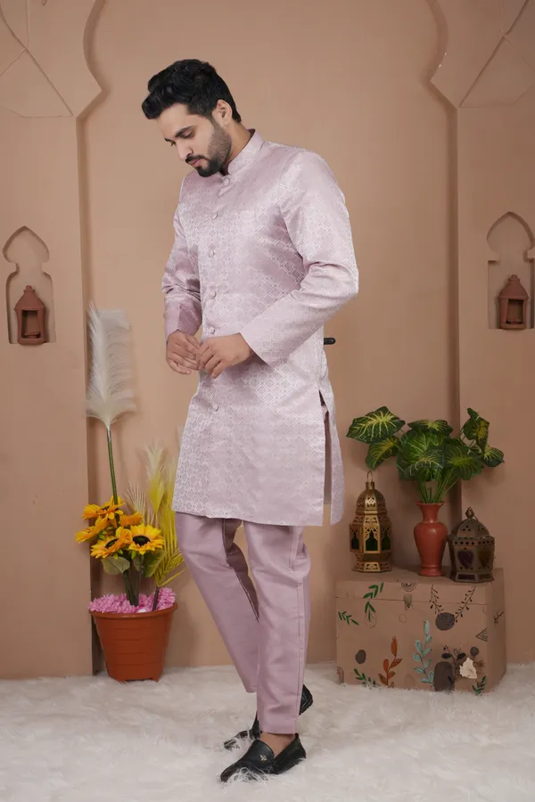 Onion_Pink_Two_Tone_Indo_Western_Kurta_Set