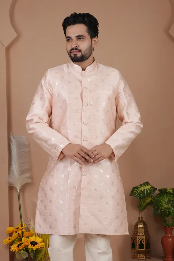 Pink_Koti_Style_Indo_Western_Kurta_Set