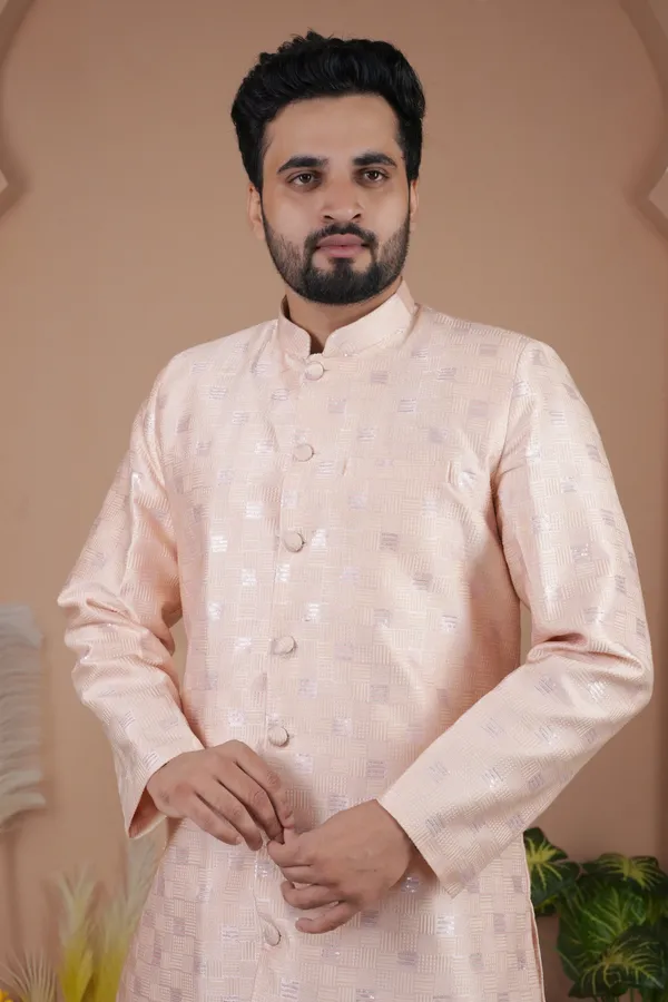 Pink_Koti_Style_Indo_Western_Kurta_Set