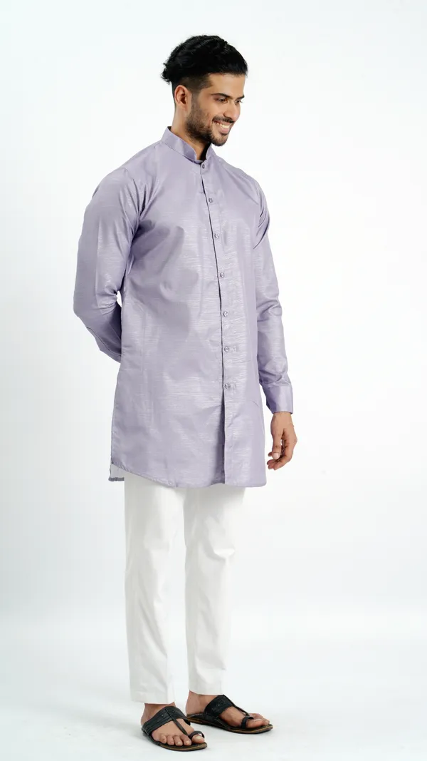 Purple_Cotton_Long_Shirt_For_Men