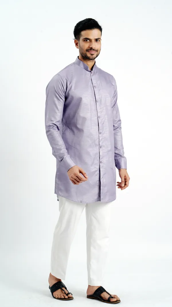 Purple_Cotton_Long_Shirt_For_Men